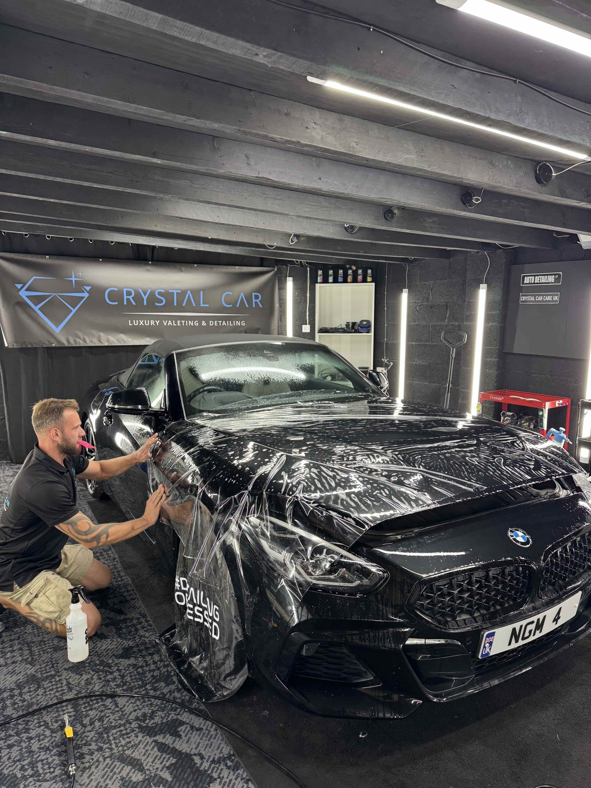 BMW Z4 Front End Paint Protection Film Installation